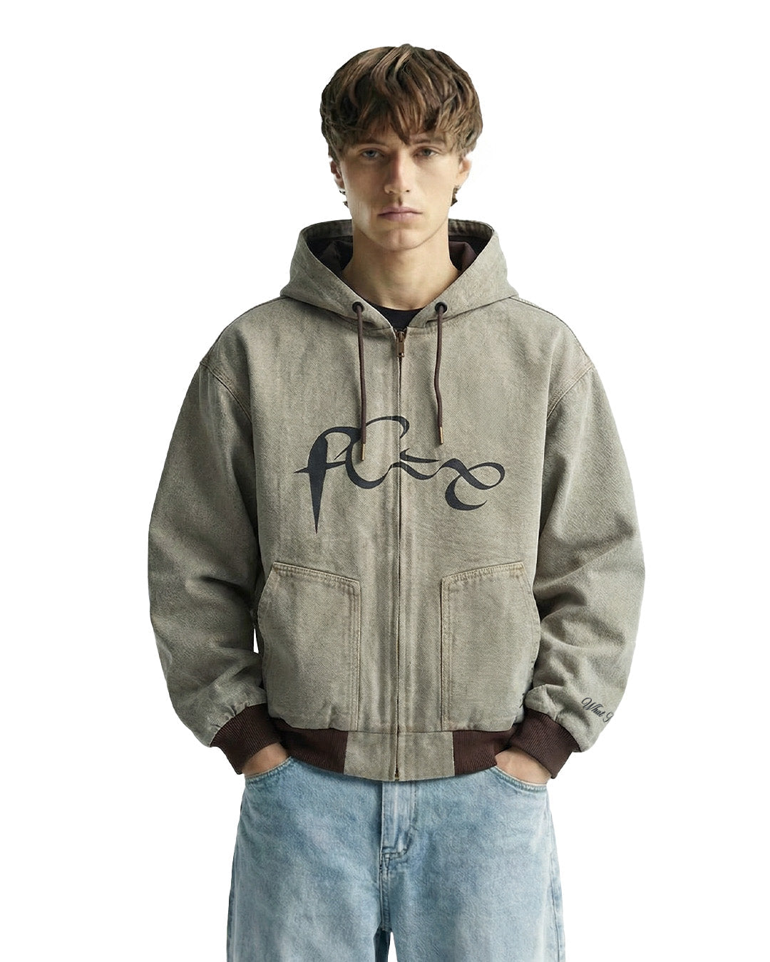 Unbound Denim Zipper Hoodie