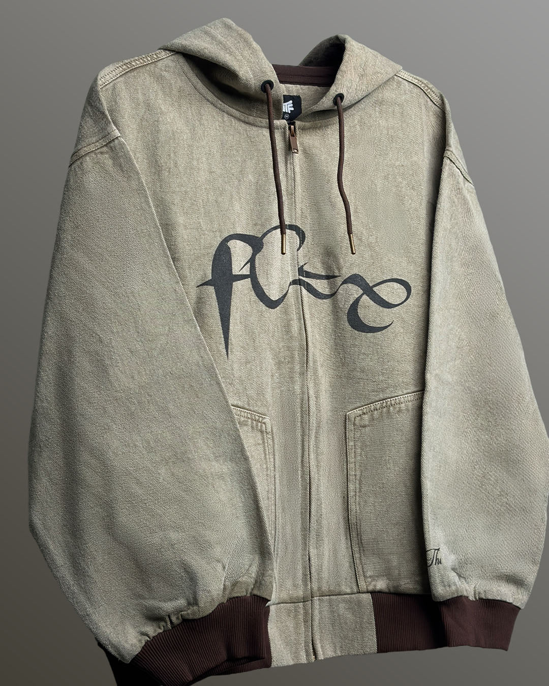 Unbound Denim Zipper Hoodie
