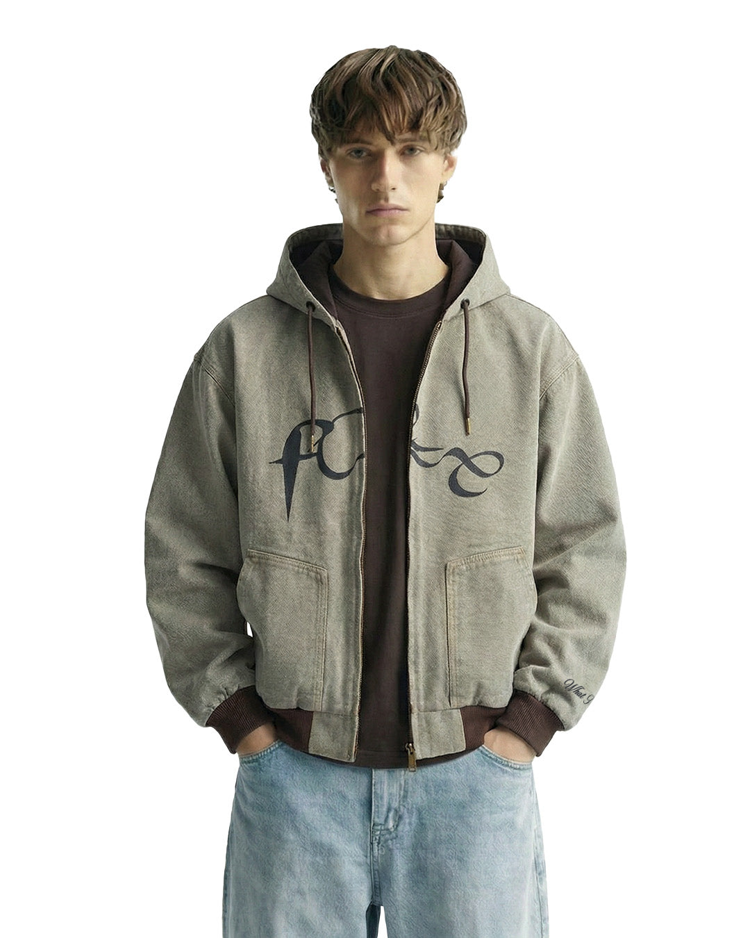 Unbound Denim Zipper Hoodie