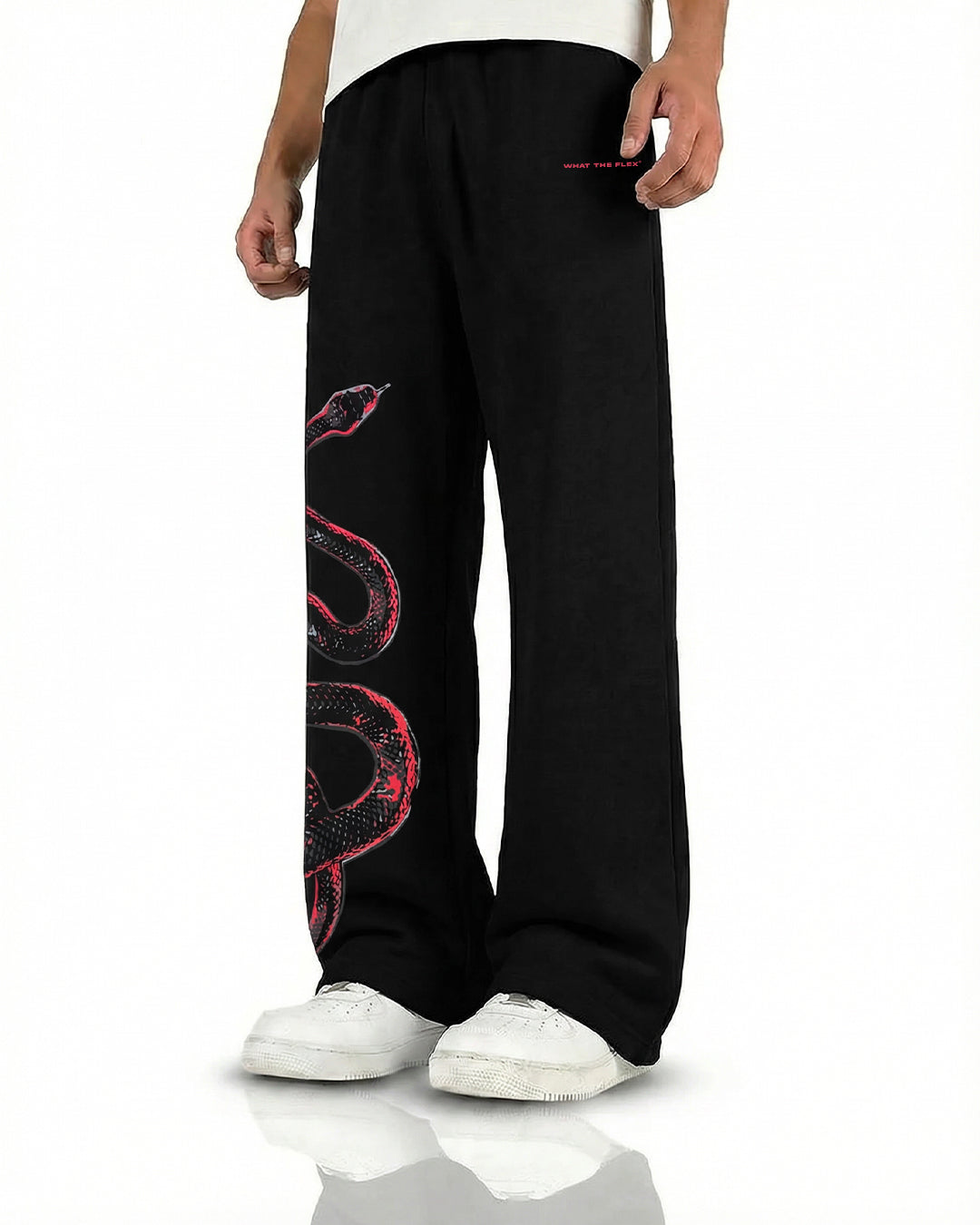 Venom Black Cotton Pants