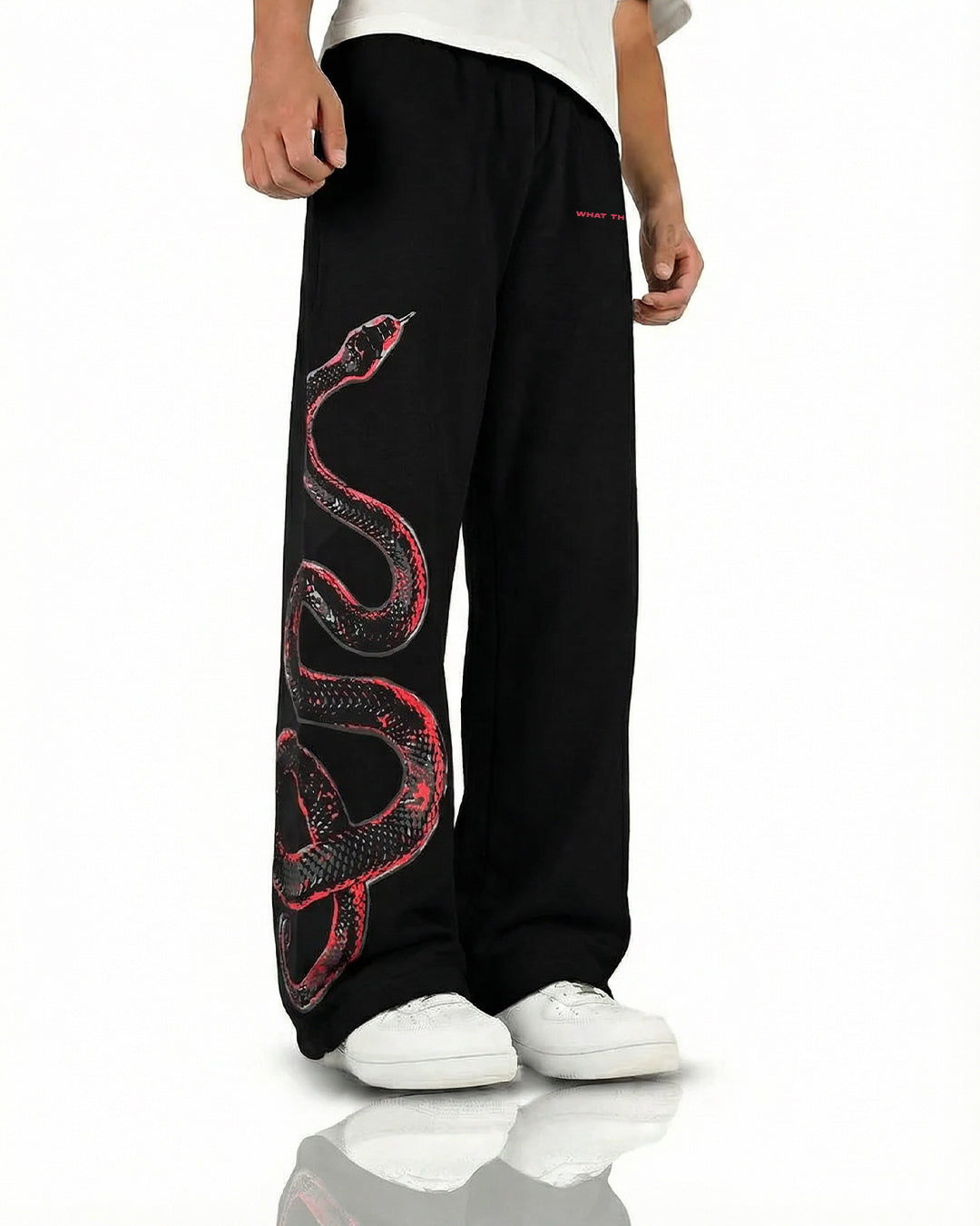 Venom Black Cotton Pants