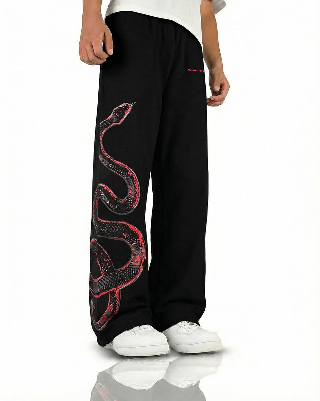 Venom Black Cotton Pants