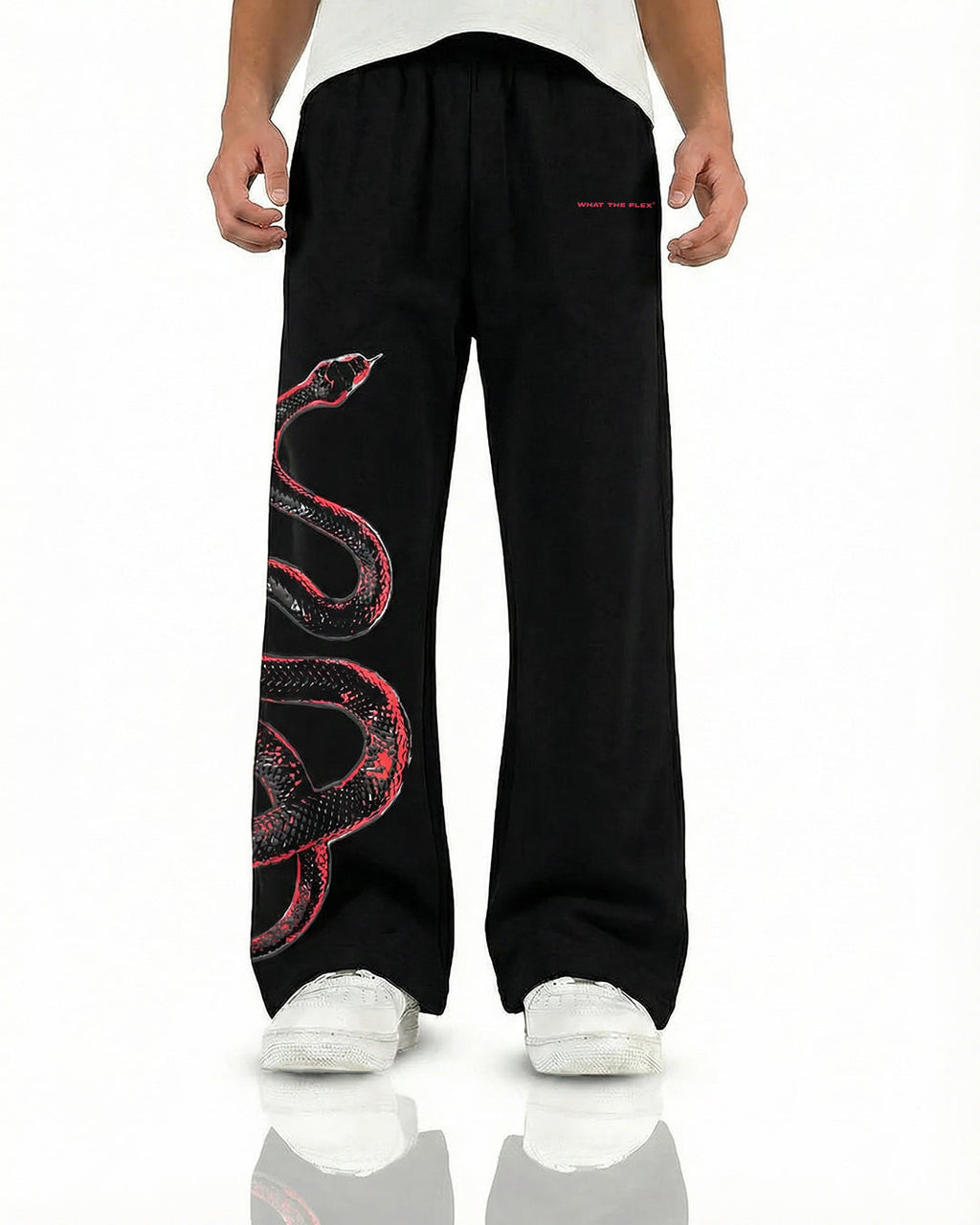 Venom Black Cotton Pants