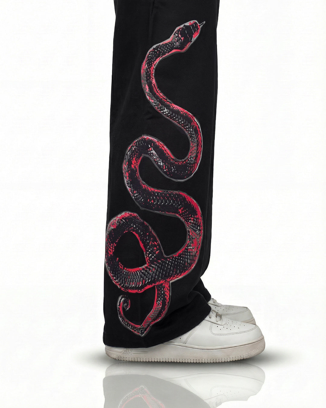 Venom Black Cotton Pants