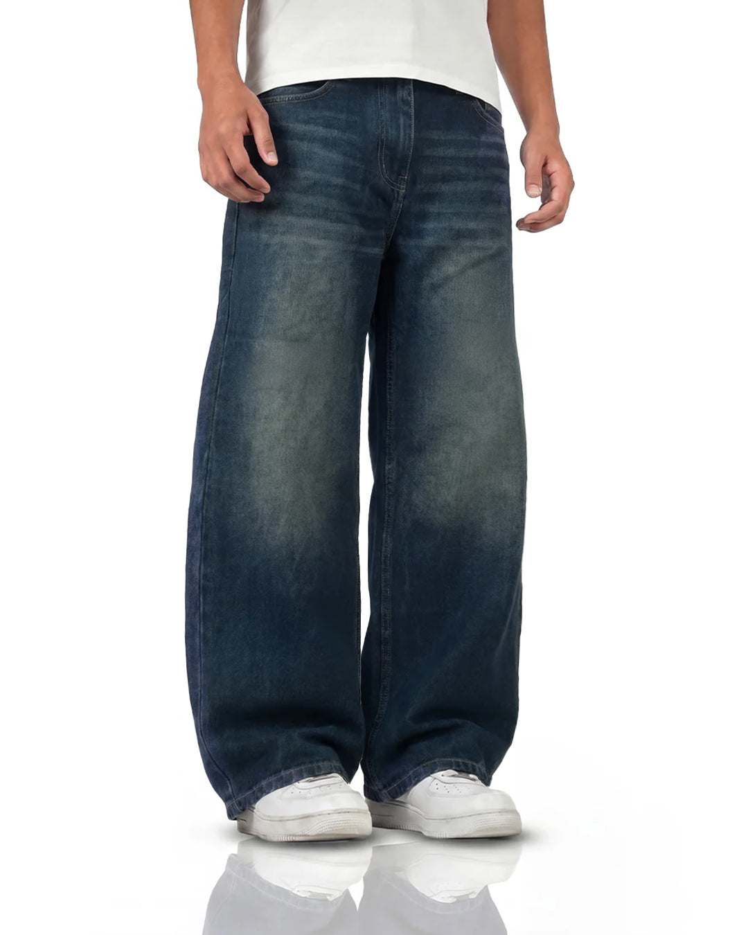Void Blue Panel Baggy Jeans