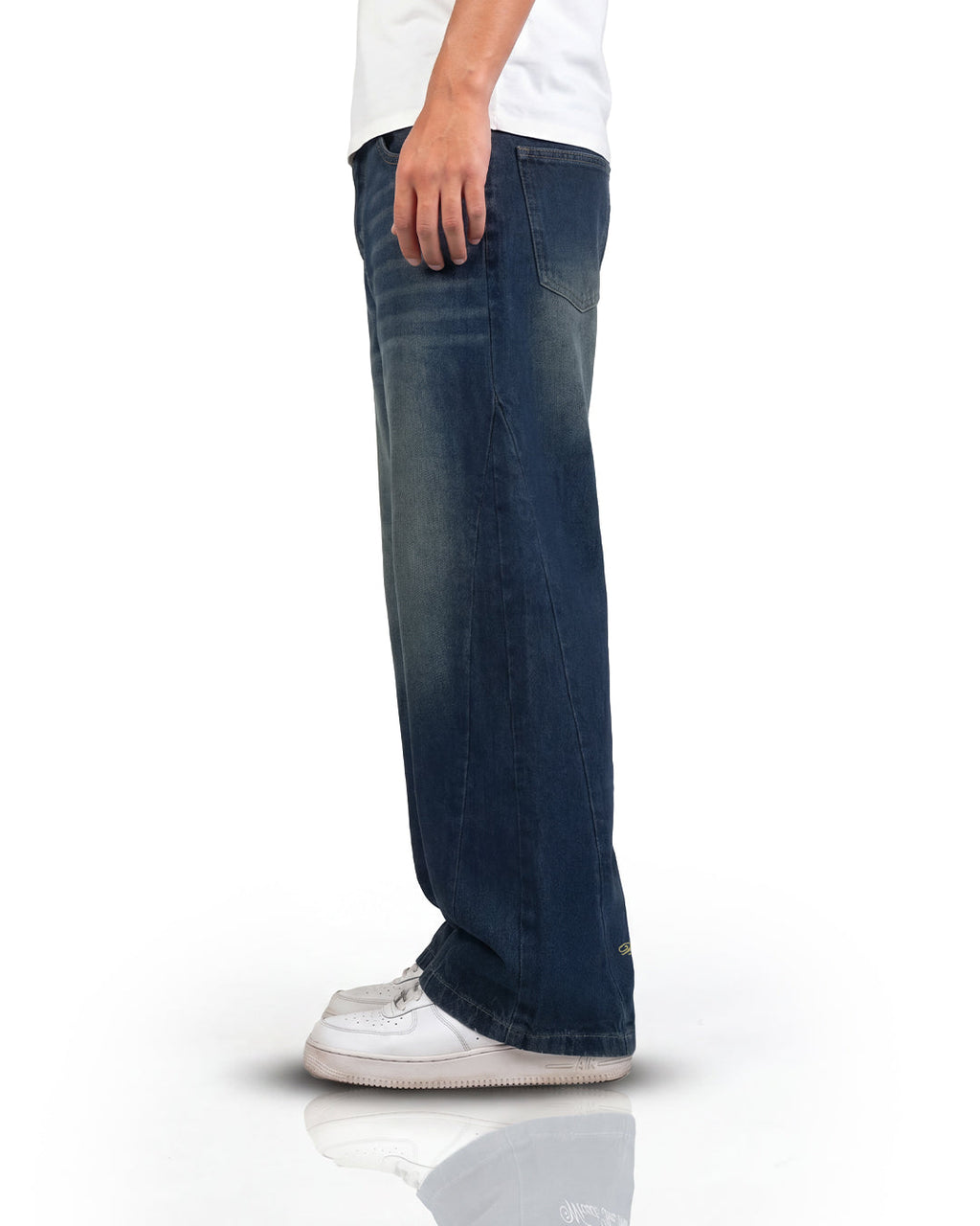 Void Blue Panel Baggy Jeans