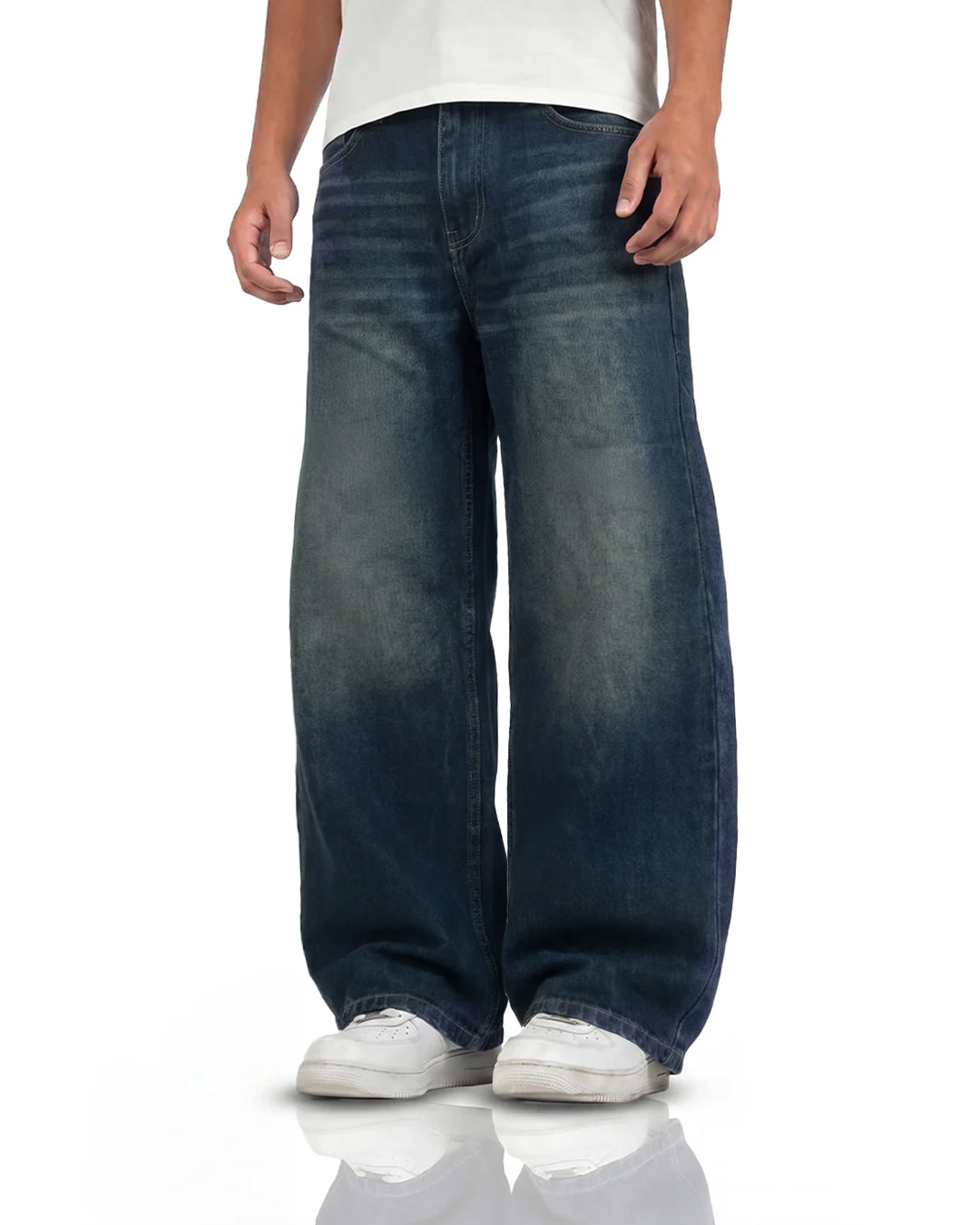 Void Blue Panel Baggy Jeans
