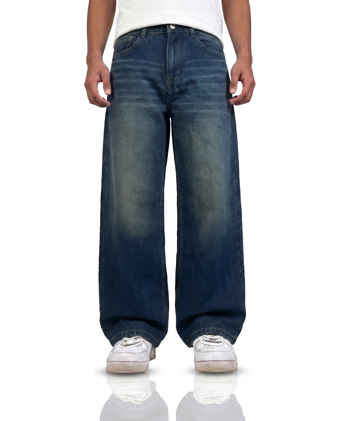 Void Blue Panel Baggy Jeans
