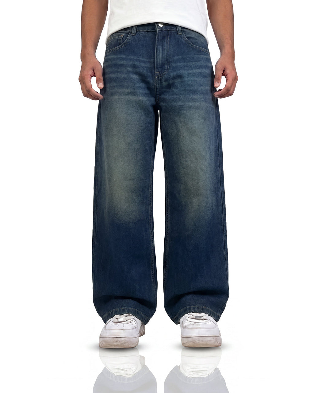 Void Blue Panel Baggy Jeans