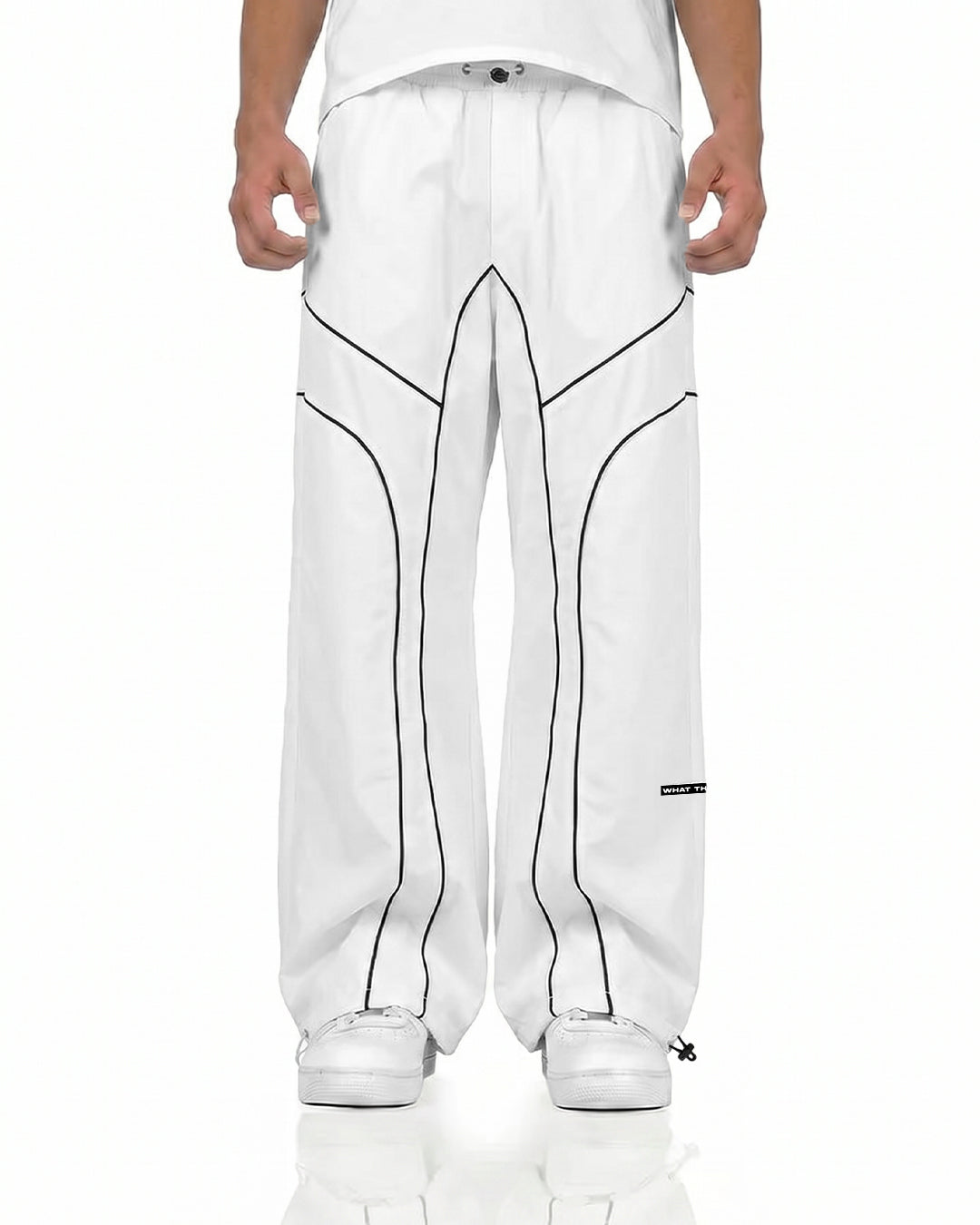 Baseline White Parachute Pants
