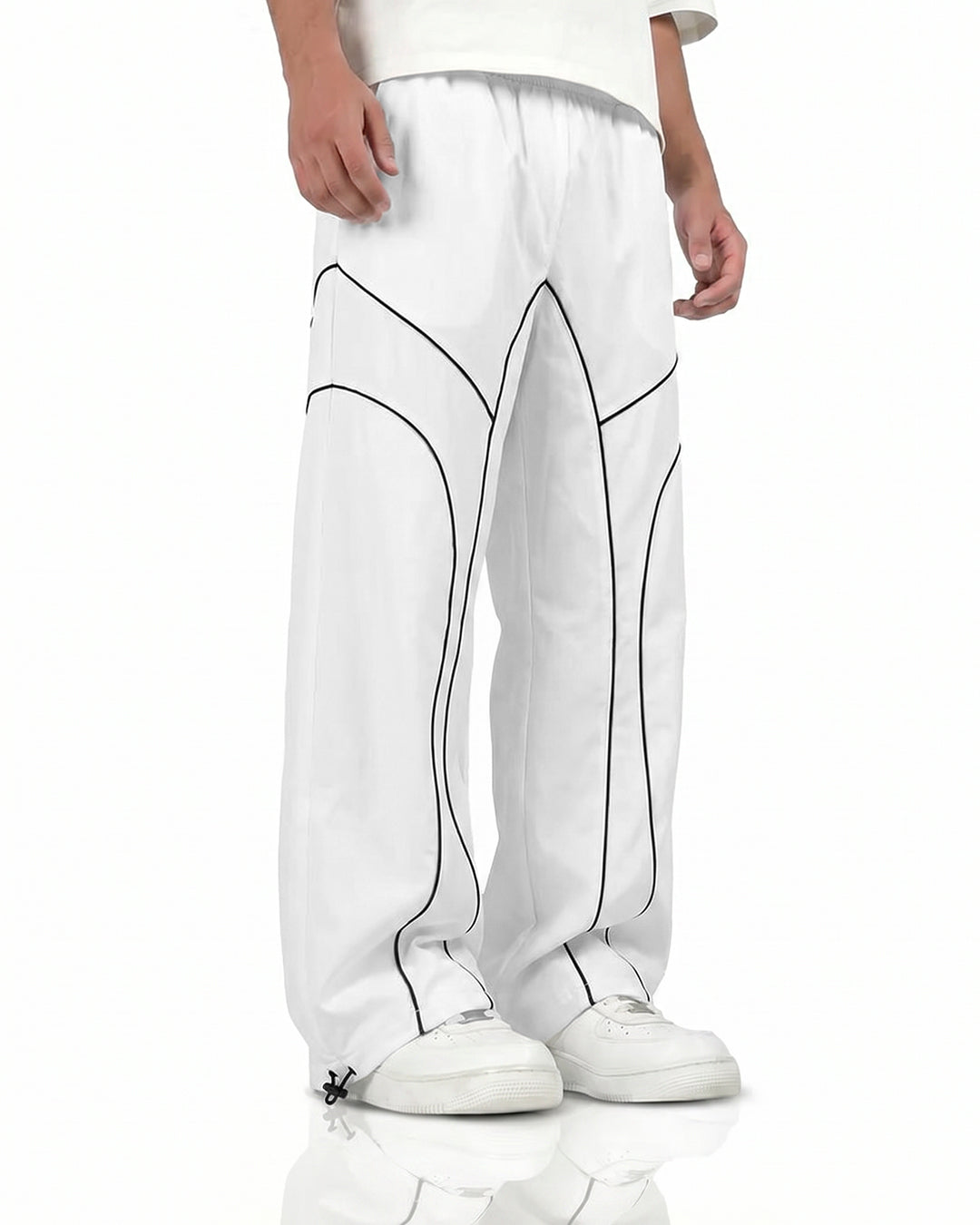 Baseline White Parachute Pants