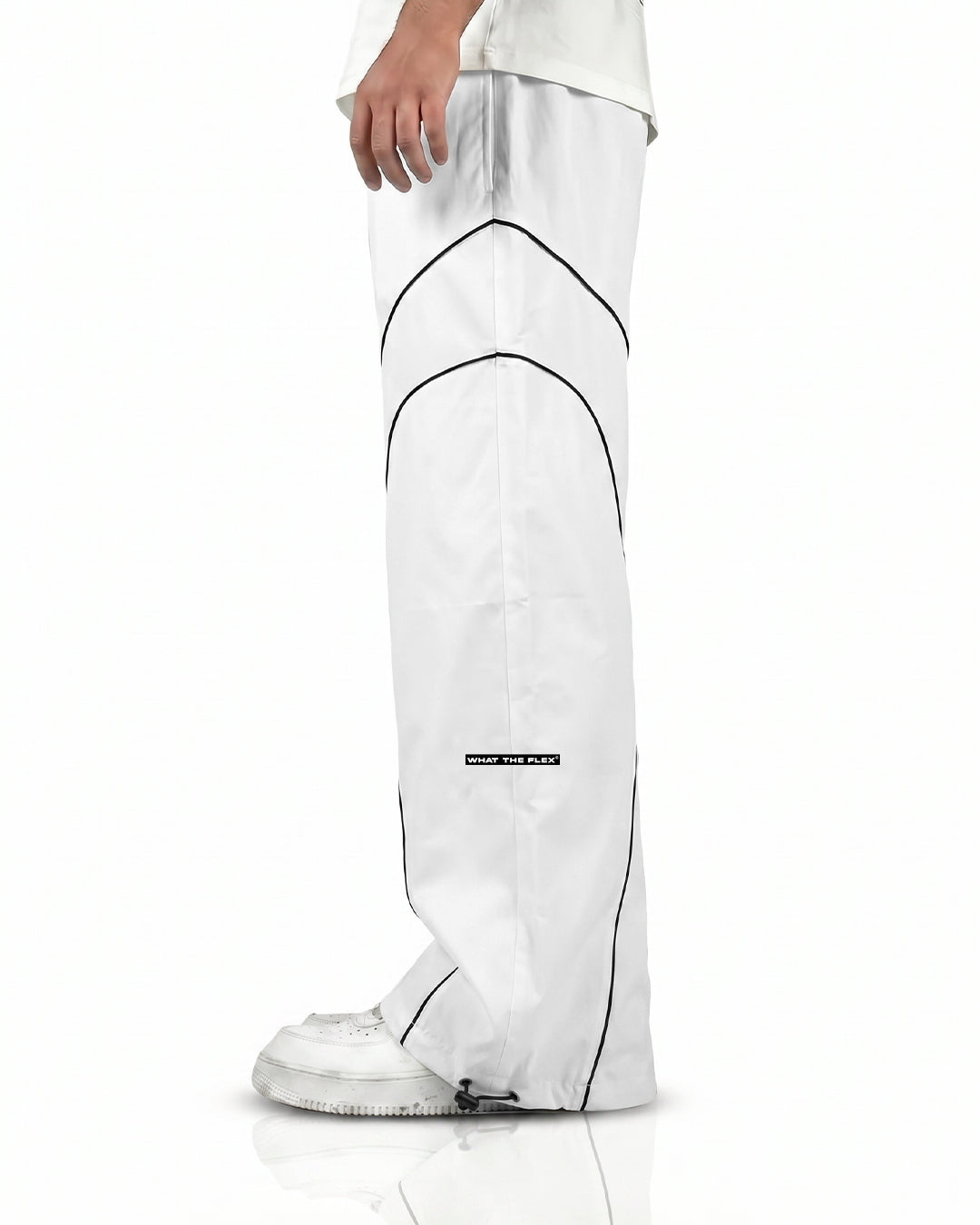 Baseline White Parachute Pants