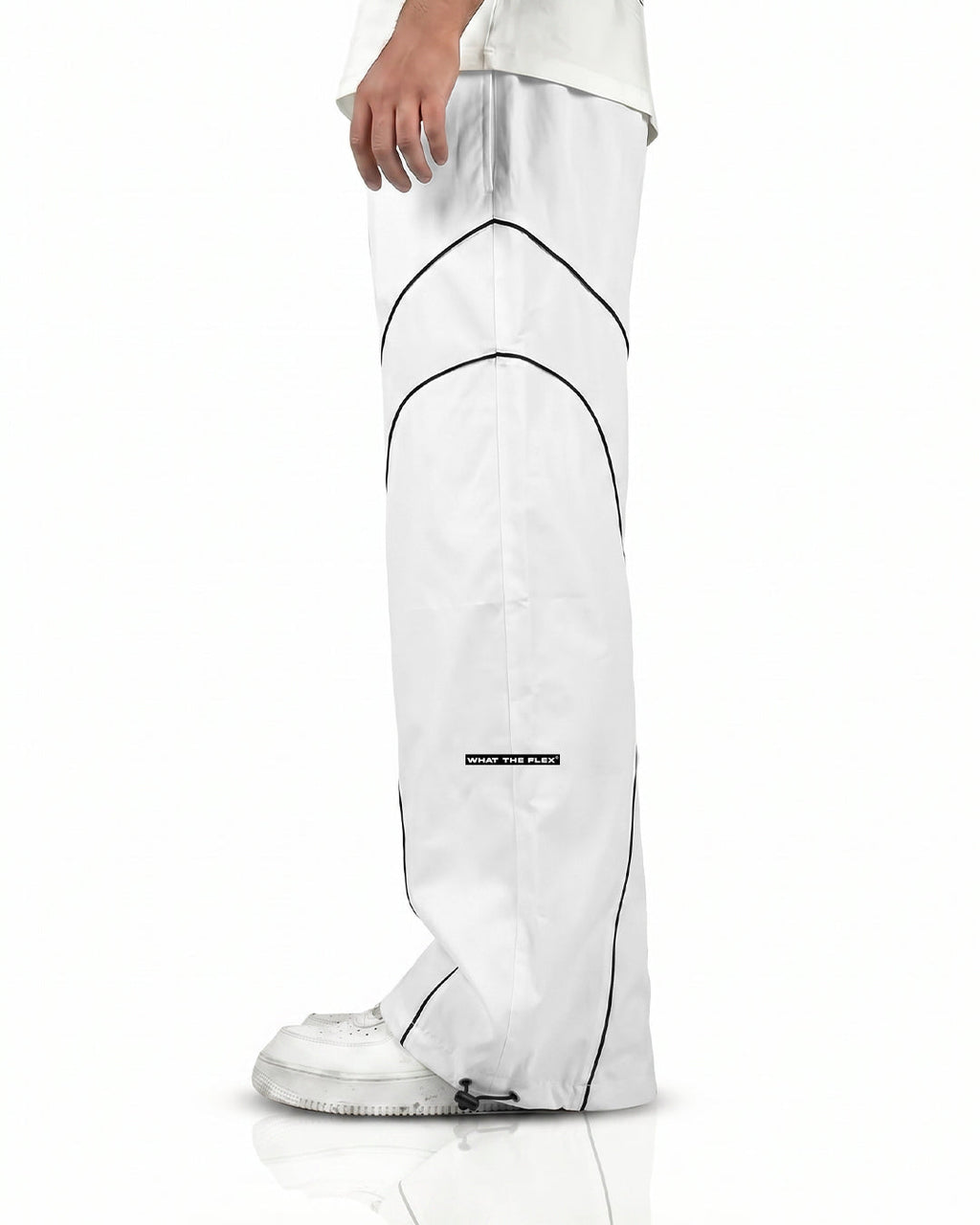 Baseline White Parachute Pants