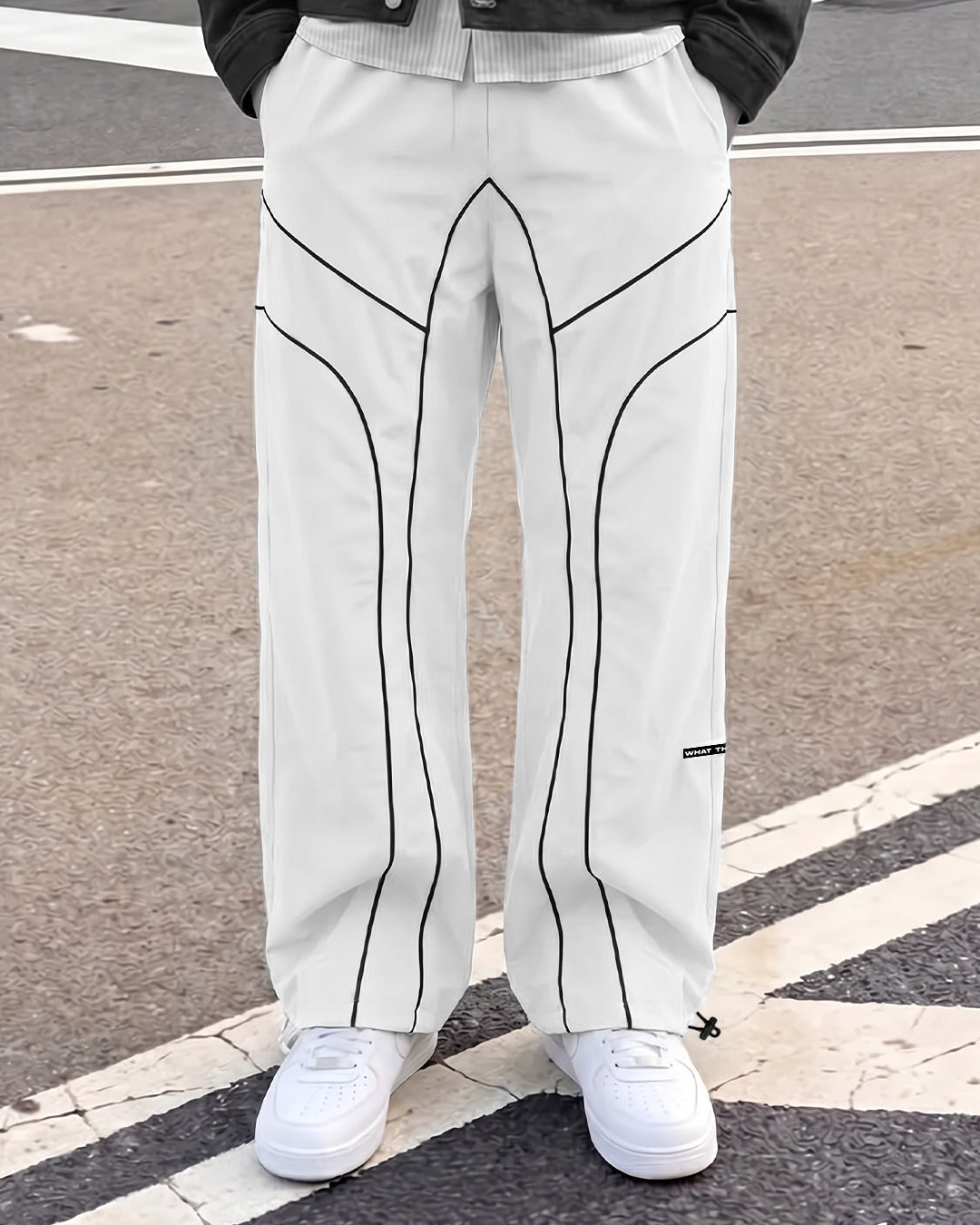 Baseline White Parachute Pants