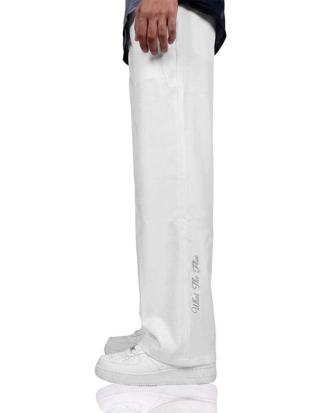 Structured Ivory Korean Pants