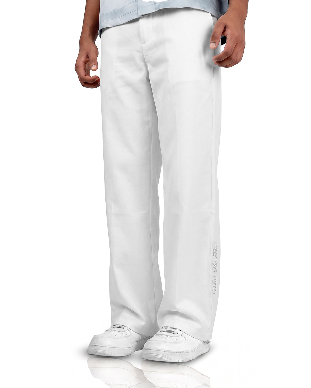 Structured Ivory Korean Pants