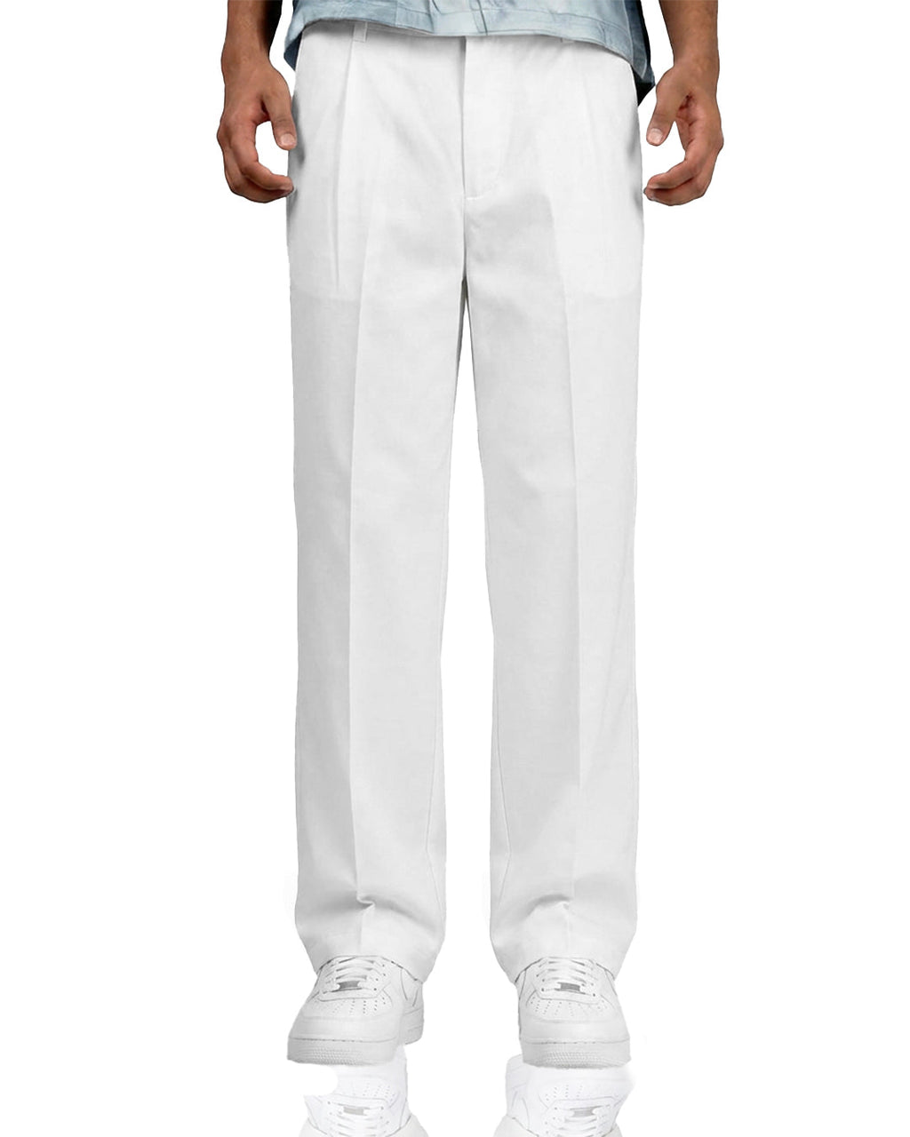 Structured Ivory Korean Pants