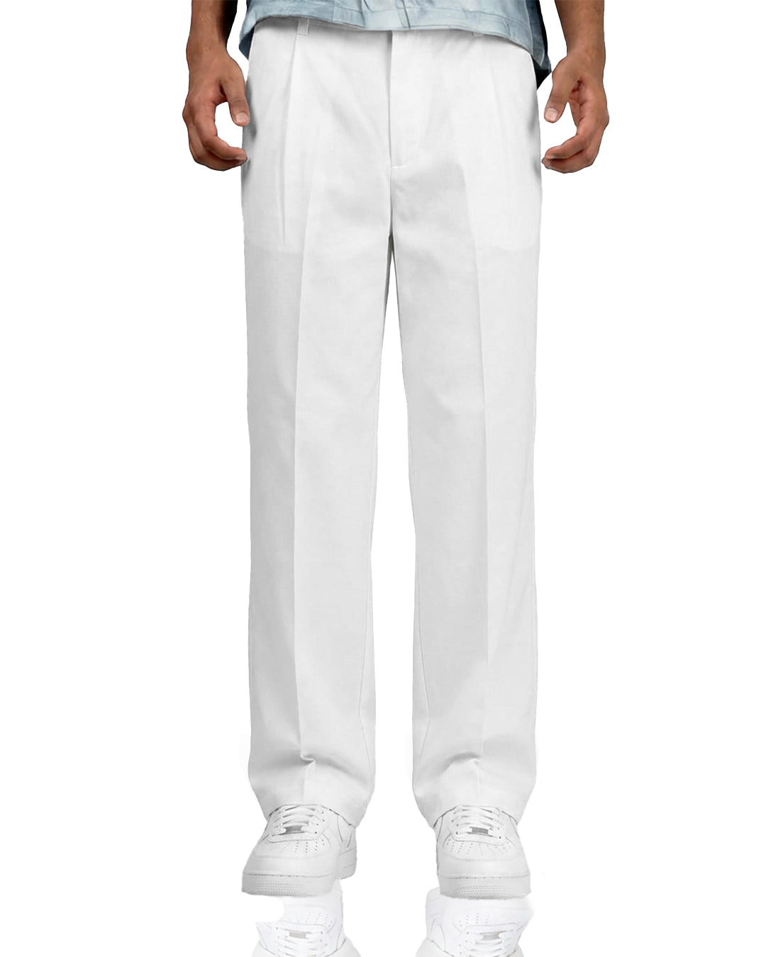 Structured Ivory Korean Pants