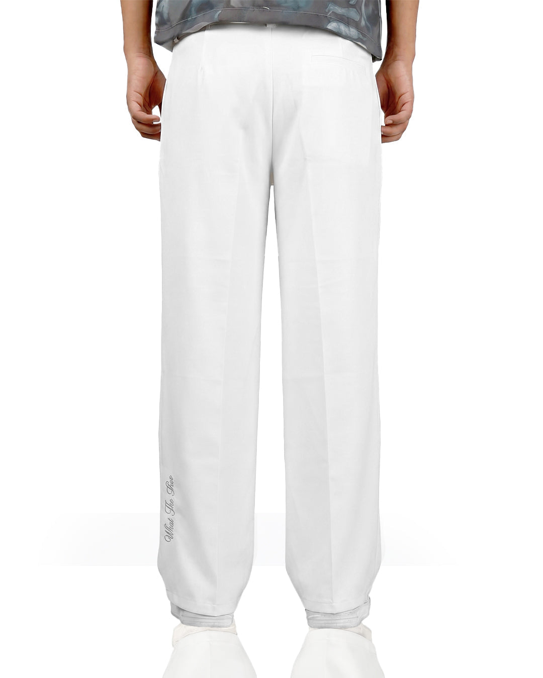 Structured Ivory Korean Pants