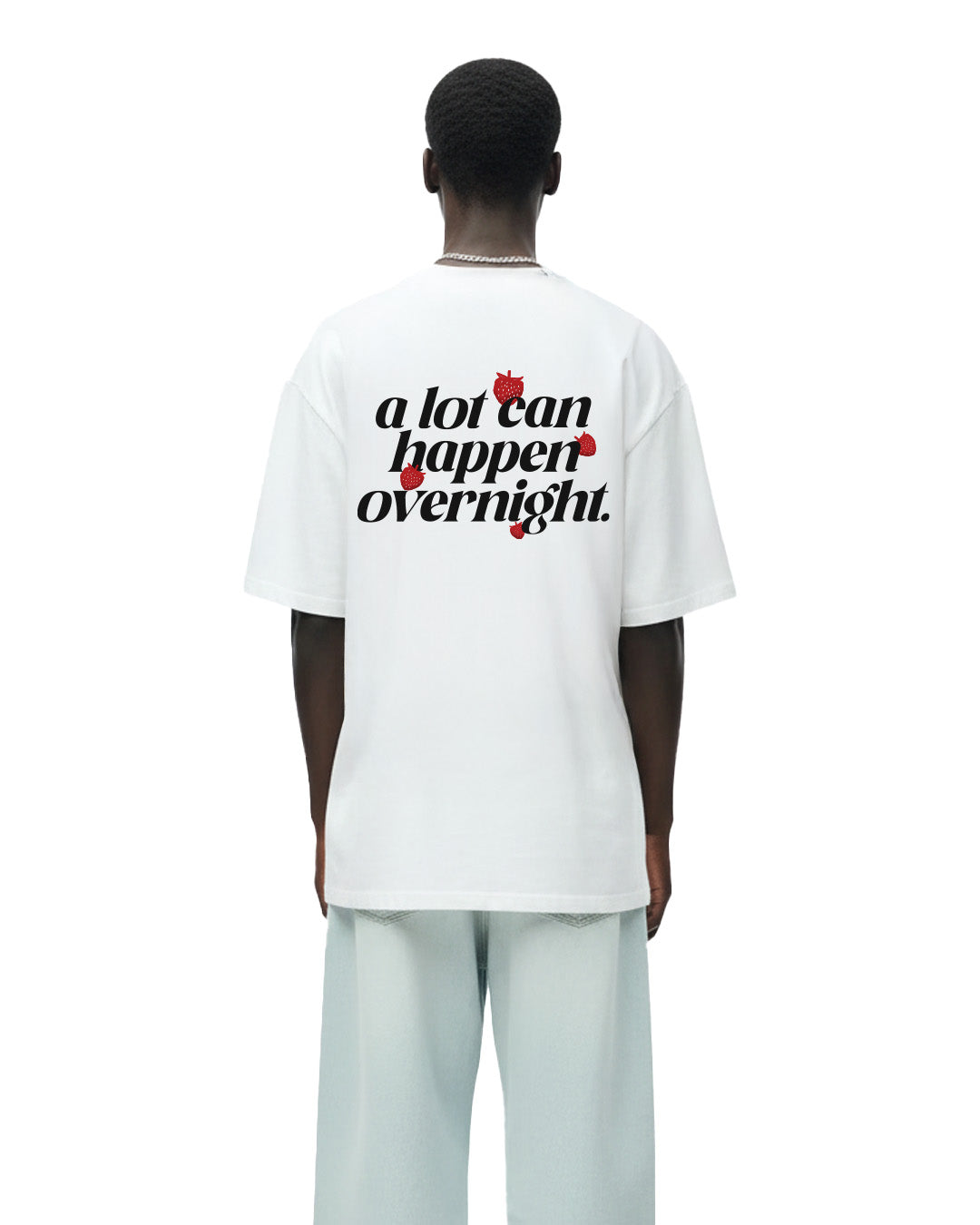 Goat Overnight Heavyweight White T-shirt