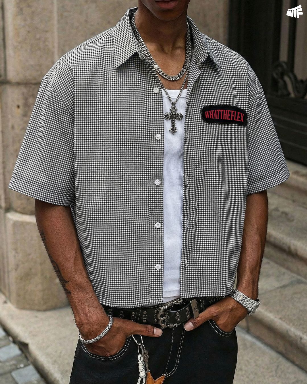 Feelings Half Sleeves Checks shirt