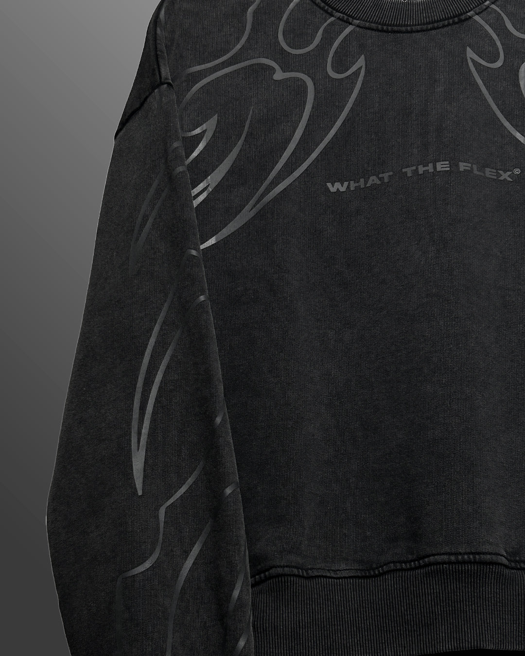Wild Fire Acid Wash Sweatshirt
