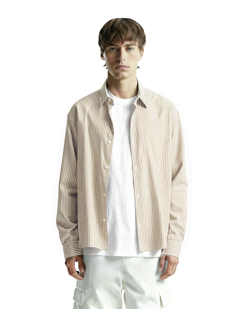 Basic Yellow Stripe Shirt