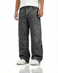 Zipper Denim Baggy Jeans
