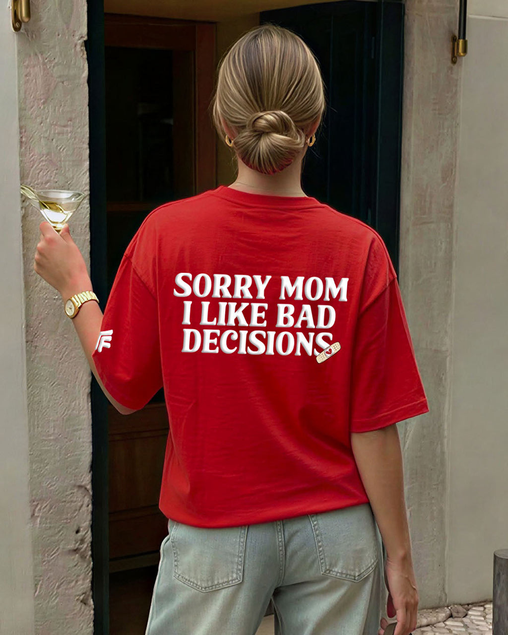 Bad Decisions Boxy-Fit T-shirt