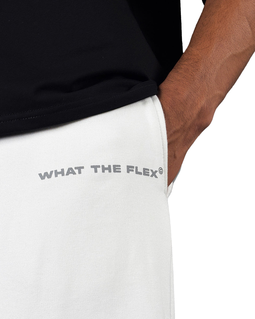Barbed White Essential Cotton Pants