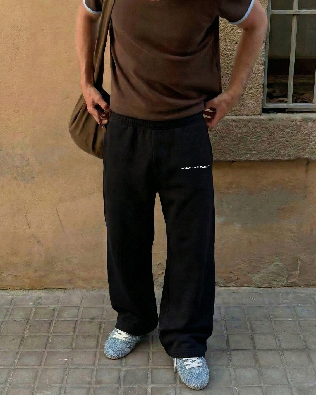 Black Essential Cotton Pants