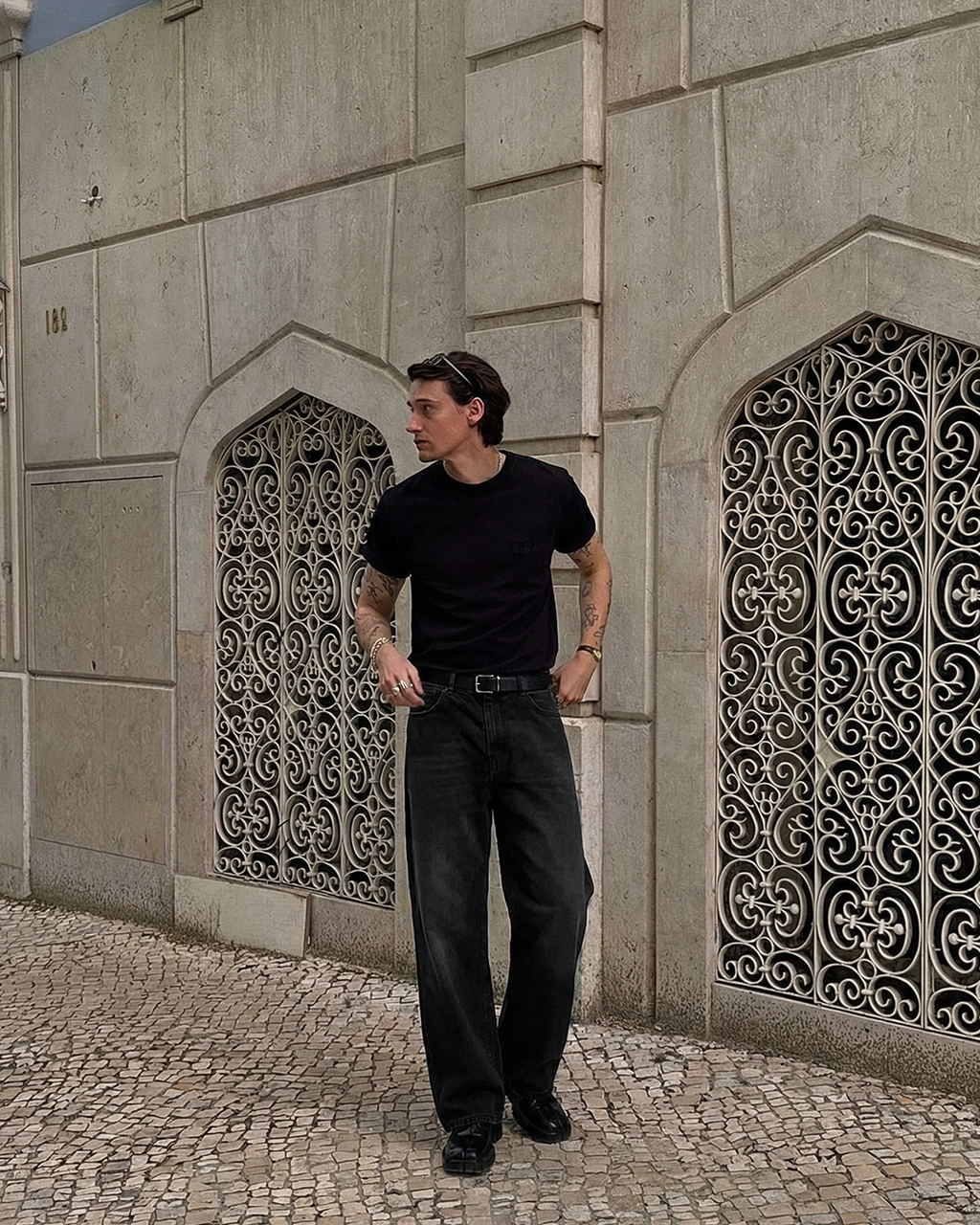 Charcoal Black Straight Cut Jeans