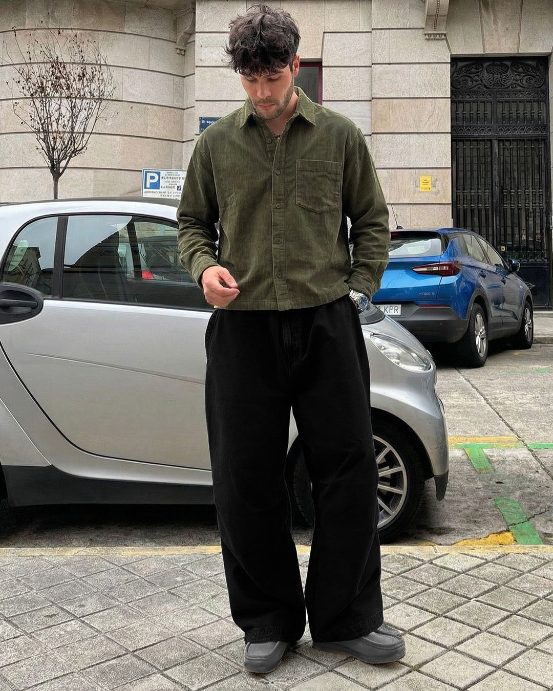 Olive Corduroy Shirt