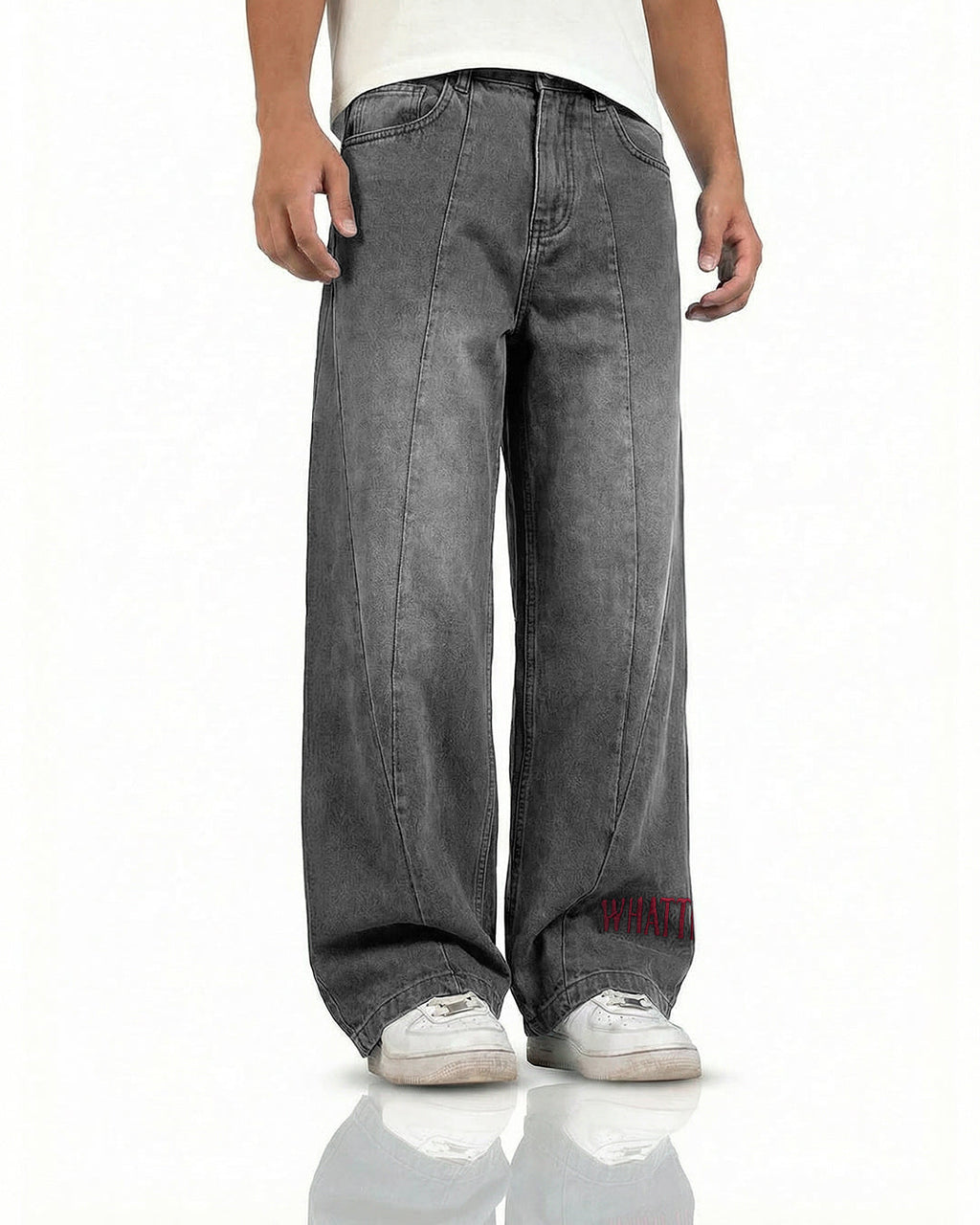 Cypher Grey Baggy Jeans
