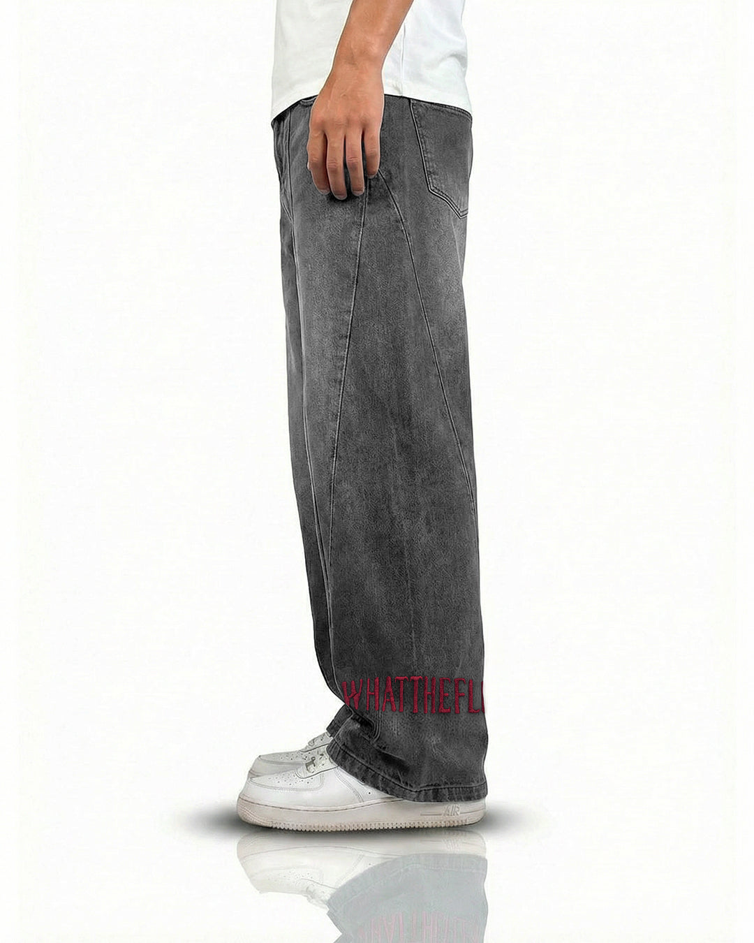 Cypher Grey Baggy Jeans