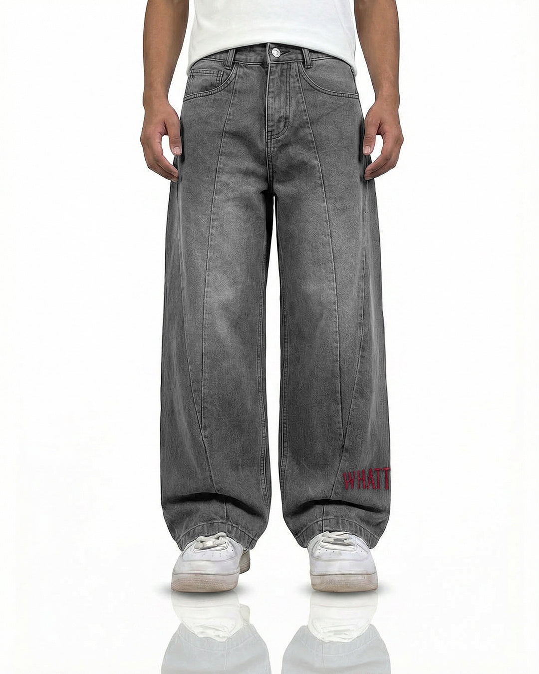 Cypher Grey Baggy Jeans