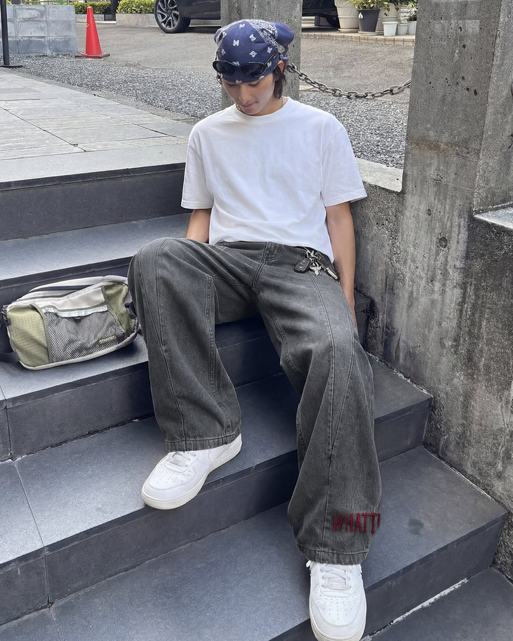 Cypher Grey Baggy Jeans