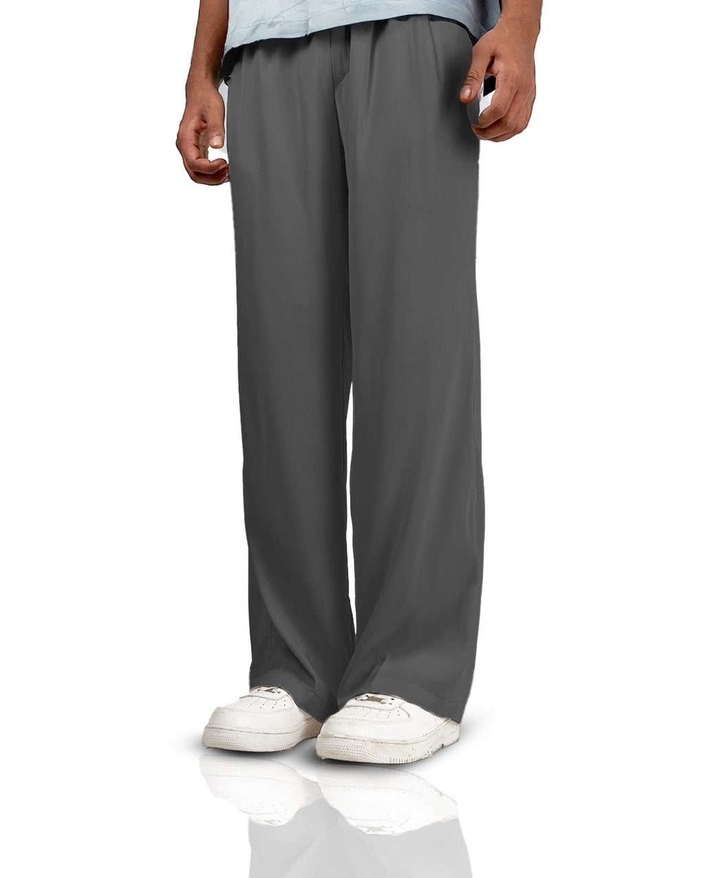 Dark Grey Classic Korean Pants
