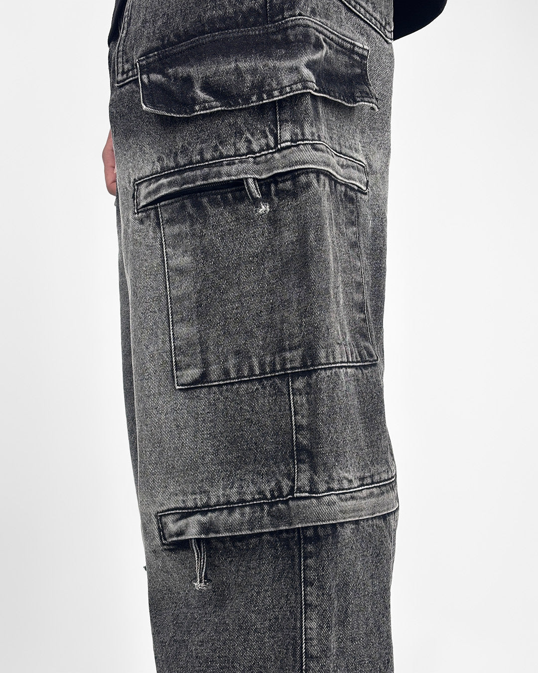 Stash Pocket Cargo Baggy Jeans