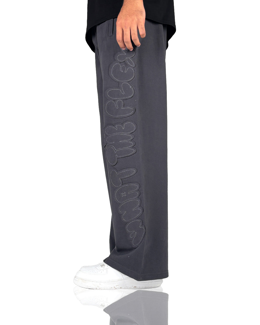 Grey Dropout Sweatpants