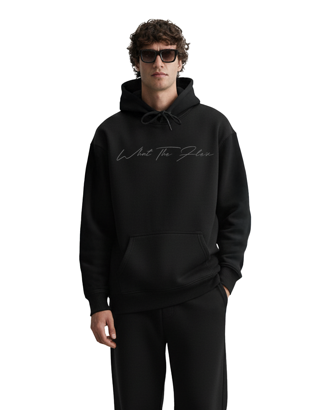 Fearless Black Boxy-Fit Hoodie