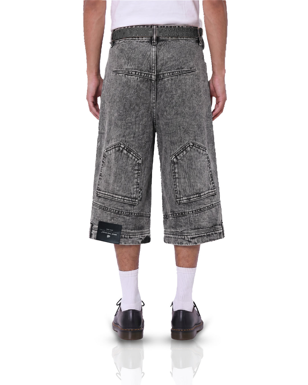 Flipped Grey Denim Jorts