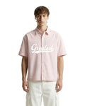 Greatest Pink Half Sleeve Striped Shirt