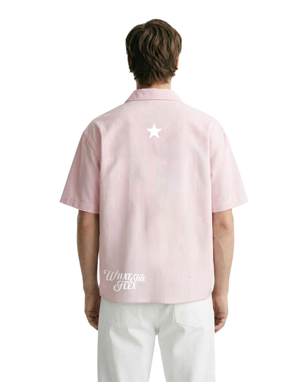 Greatest Pink Half Sleeve Striped Shirt