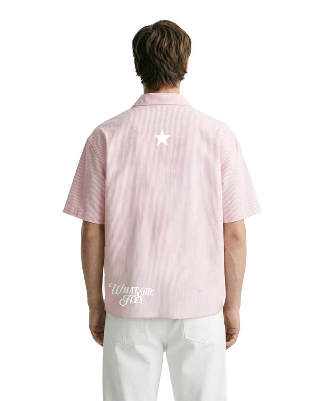 Greatest Pink Half Sleeve Striped Shirt
