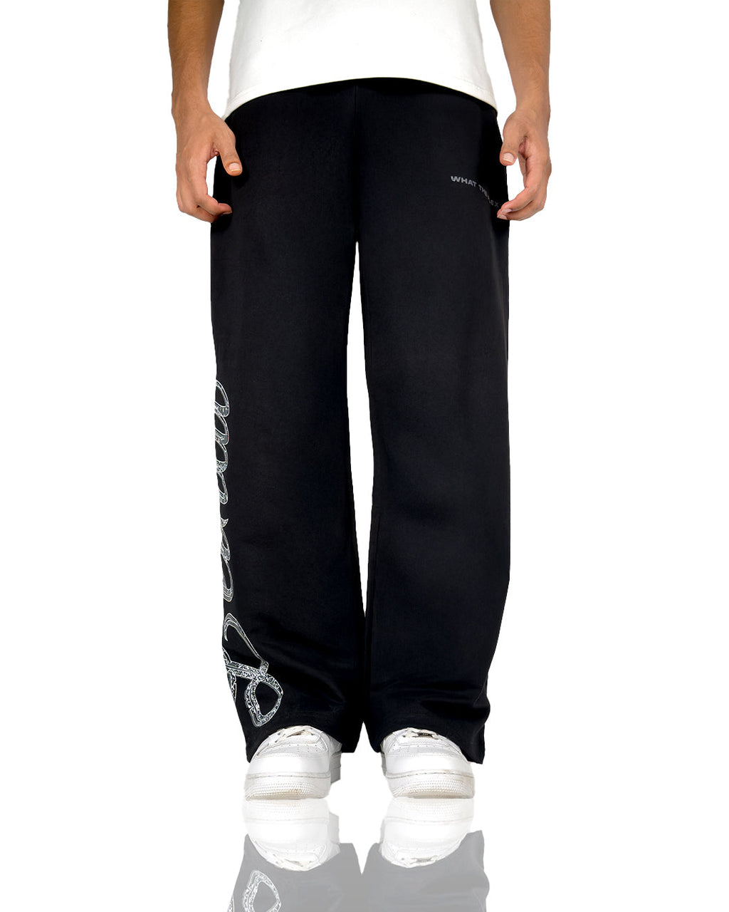 Lethal Black Essential Cotton Pants
