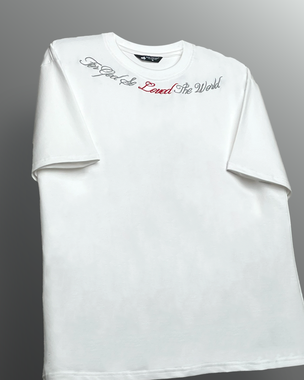Lost Scriptures Embroidery White T-Shirt