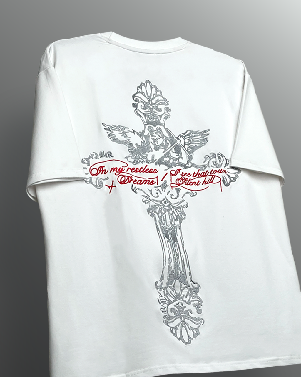 Lost Scriptures Embroidery White T-Shirt