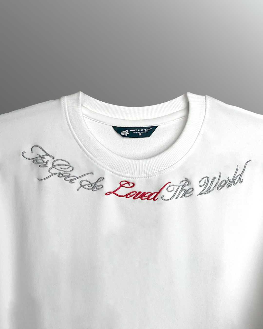 Lost Scriptures Embroidery White T-Shirt