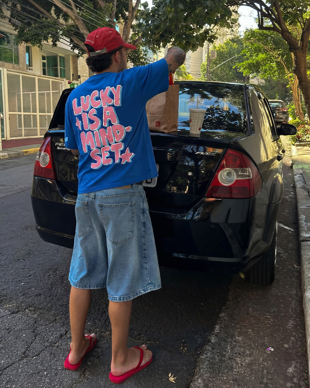 Lucky Boxy-Fit T-shirt